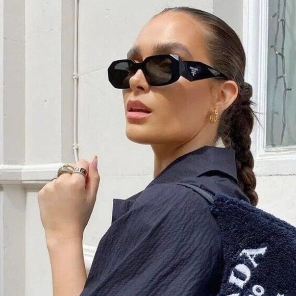 Prada PR 17WS Black/Dark Grey One Size - Picture 9 of 10